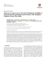 Ngaa-bi-nya-nhumi-nya (to Test First): Piloting the Feasibility of Using the Growth and Empowerment Measure with Aboriginal Pregnant Women Who Smoke
