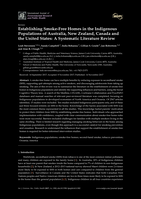 Establishing Smoke-Free Homes in the Indigenous Populations of Australia, New Zealand, Canada and the United States: A Systematic Literature Review