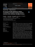 Giri-nya-la-nha (talk together) to explore acceptability of targeted smoking cessation resources with Australian Aboriginal women