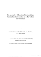 Co-operative education partnerships: Australian universities in a turbulent environment
