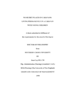 No secret places in caravans: living permanently in a caravan with young children