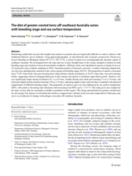 The diet of greater crested terns off southeast Australia varies with breeding stage and sea surface temperature