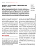 Enhancing the heat tolerance of reef-building corals to future warming