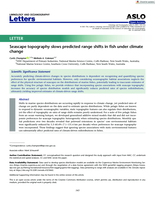 Letter: Seascape topography slows predicted range shifts in fish under climate change
