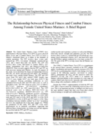 The relationship between physical fitness and combat fitness among female United States marines: a brief report