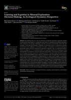 Learning and Expertise in Mineral Exploration Decision-Making: An Ecological Dynamics Perspective