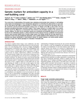 Genetic markers for antioxidant capacity in a reef-building coral