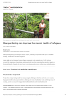 How gardening can improve the mental health of refugees