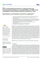 Effect of Intensification Practices, Lambing Period and Environmental Parameters on Animal Health, and Milk Yield and Quality in Dairy Sheep Production Systems on Crete