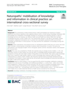 Naturopaths’ mobilisation of knowledge and information in clinical practice: an international cross-sectional survey