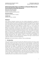Determining Boundary Conditions of Social Influence for Social Networks Research