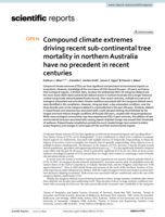 Compound climate extremes driving recent sub-continental tree mortality in northern Australia have no precedent in recent centuries
