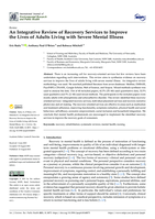 An Integrative Review of Recovery Services to Improve the Lives of Adults Living with Severe Mental Illness