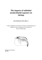 The impacts of sublethal neonicotinoid exposure on shrimp