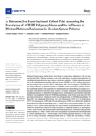 A Retrospective Cross-Sectional Cohort Trial Assessing the Prevalence of MTHFR Polymorphisms and the Influence of Diet on Platinum Resistance in Ovarian Cancer Patients