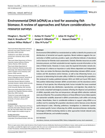 Environmental DNA (eDNA) as a tool for assessing fish biomass: a review of approaches and future considerations for resource surveys