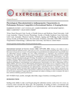 Physiological, musculoskeletal & anthropometric characteristics & performance between competitive & recreational surfers: a scoping review