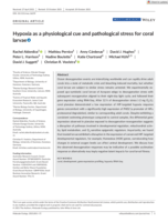 Hypoxia as a physiological cue and pathological stress for coral larvae