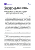 Impact of the COVID-19 pandemic on manual therapy service utilization within the Australian private healthcare setting