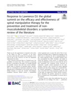 Response to Lawrence DJ:the global summit on the efficacy and effectiveness of spinal manipulative therapy for the prevention and treatment of non-musculoskeletal disorders: a systematic review of the literature