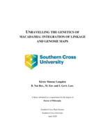 Unravelling the genetics of macadamia : integration of linkage and genome maps