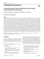 Forecasting intraspecific changes in distribution of a wide-ranging marine predator under climate change