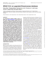 BRAD V3.0: an upgraded Brassicaceae database