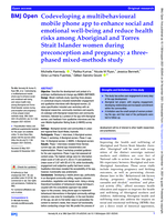 Codeveloping a multibehavioural mobile phone app to enhance social and emotional well-being and reduce health risks among Aboriginal and Torres Strait Islander women during preconception and pregnancy: a three-phased mixed-methods study
