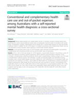 Conventional and complementary health care use and out-of-pocket expenses among Australians with a self-reported mental health diagnosis: a cross-sectional survey