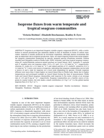 Isoprene fluxes from warm temperate and tropical seagrass communities