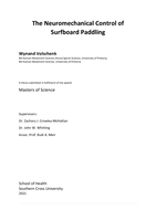 The neuromechanical control of surfboard paddling