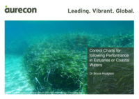 Control charts for following performance in estuaries or coastal waters