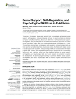 Social support, self-regulation, and psychological skill use in e-athletes