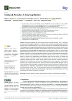 Diet and Anxiety: A Scoping Review