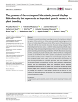 The genome of the endangered Macadamia jansenii displays little diversity but represents an important genetic resource for plant breeding