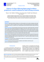 Patterns of relapse following hippocampal avoidance prophylactic cranial irradiation for small cell lung carcinoma