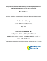 Large-scale groundwater discharge modelling supported by innovative hydrogeological characterization