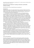 Editorial: Teaching in alternative and flexible education settings