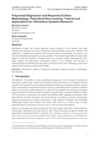 Polynomial regression and response surface methodology: theoretical non-linearity, tutorial and applications for information systems research