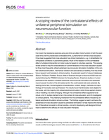 A scoping review of the contralateral effects of unilateral peripheral stimulation on neuromuscular function