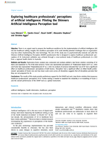 Exploring healthcare professionals’ perceptions of artificial intelligence: Piloting the Shinners Artificial Intelligence Perception tool