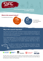 SIFE (School is for Everyone): Improving participation and wellbeing for every student: Project overview