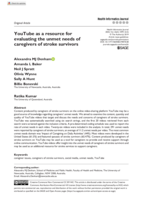 YouTube as a resource for evaluating the unmet needs of caregivers of stroke survivors