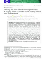 Utilizing the mental health nursing workforce: a scoping review of mental health nursing clinical roles and identities