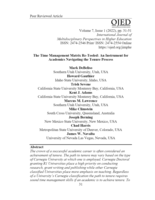 The time management matrix re-tooled: an instrument for academics navigating the tenure process