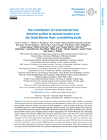 The contribution of coral-reef-derived dimethyl sulfide to aerosol burden over the Great Barrier Reef: a modelling study