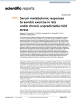 Serum metabolomic responses to aerobic exercise in rats under chronic unpredictable mild stress