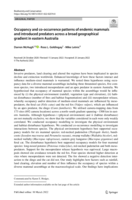 Occupancy and co-occurrence patterns of endemic mammals and introduced predators across a broad geographical gradient in eastern Australia
