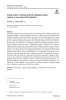 Virtual reality in training artificial intelligence-based systems: a case study of fall detection
