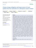 Climate change mitigation and improvement of water quality from the restoration of a subtropical coastal wetland